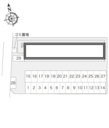 ★手数料０円★広島市佐伯区五日市６丁目 月極駐車場